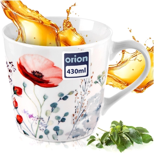 Didelė 430 ml talpa patogiam mėgavimuisi gėrimu