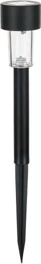 Saulės energija maitinama juoda sodo lempa 31 cm, 1 LED