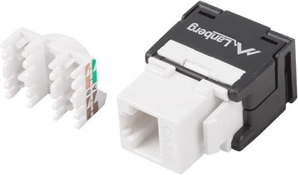 Modular keystone RJ45 wall outlets cat.6