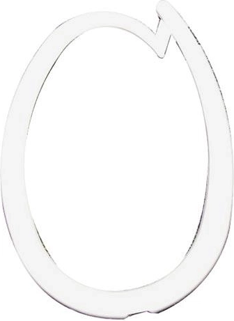 Bathroom closing rings for curtains, transparent, plastic, 10 pcs