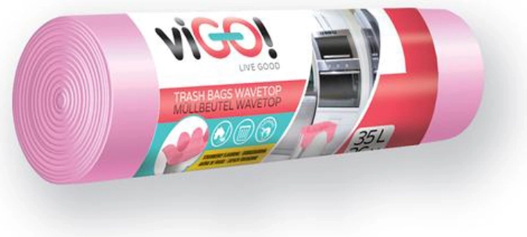 VIGO! Trash Bags with Handles, 35 L, Strawberry Scent (26 pcs)