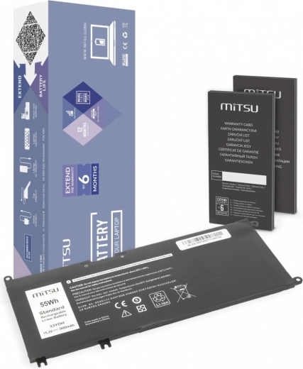 Mitsu battery for Dell Inspiron 15 5587 and 7588 3600 mAh (55 Wh) 15.2 V