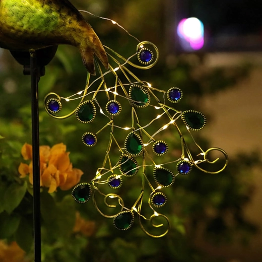 Spindinti povo uodega su LED