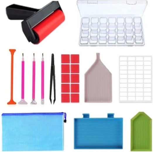 Organizer and trays for clear sorting
