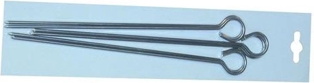 Nerūdijančio plieno iešmai 30 cm (4 vnt.)