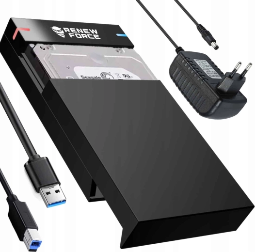 Renew Force external USB 3.0 enclosure for SATA HDD/SSD 2.5" and 3.5"