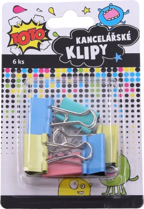Kanceliarinės sąvaržėlės 25 mm, 6 vnt.