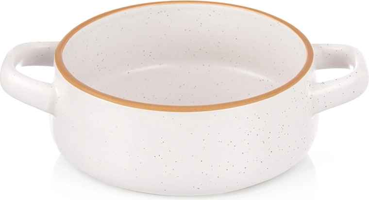 Ceramic Soup Bowl with Handles 800 ml