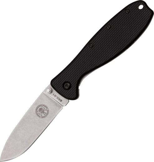 ESEE Zancudo juodas kišeninis peilis 7,7 cm, stonewash, FRN