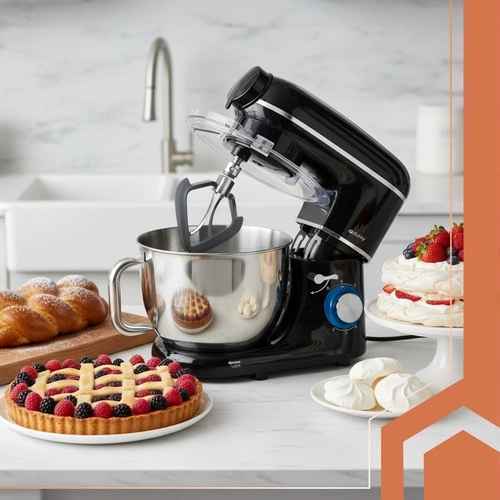 Planetinis maišymas ir 6,2 l nerūdijančio plieno dubuo