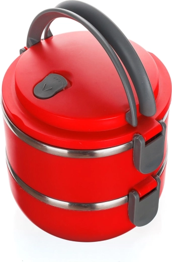 CULINARIA Red Food Carrier, 2-tier, 1.1 l