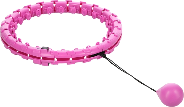 Masažinis išmanusis hula hoop lankas su svareliu, violetinis
