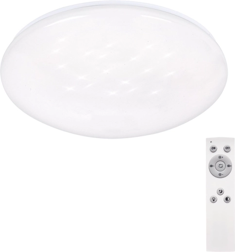 Solight LED ceiling light Star, round 24 W with remote control, 37 cm