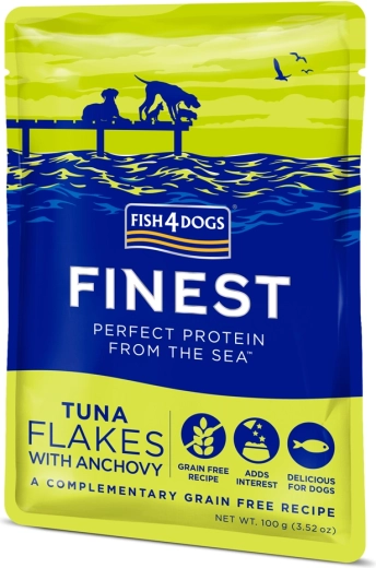 Pouch for dogs with tuna and anchovies 100 g FISH4DOGS