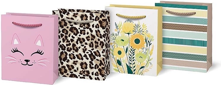 Gift Paper Bag A6 with Mixed Designs