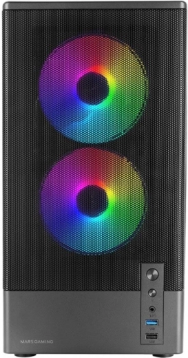 Mesh front panel for maximum airflow