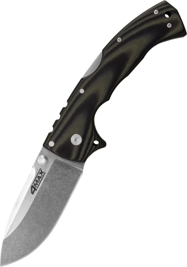 Cold Steel 4-MAX kišeninis peilis, juodai–žalias, G10, stonewash, klipsas