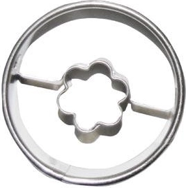 Cookie Cutter Smooth Round with Flower