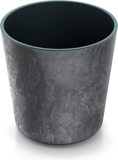 Urbi Round Effect Planter with Liner 25 cm – Marengo