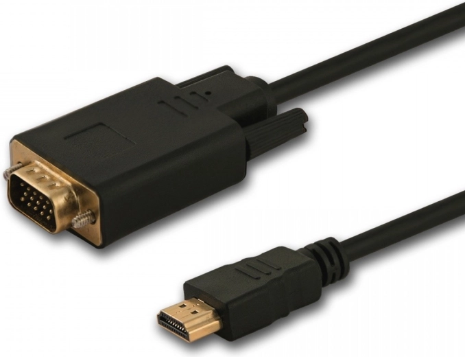HDMI į VGA kabelis 1,8 m su aktyviu lustu
