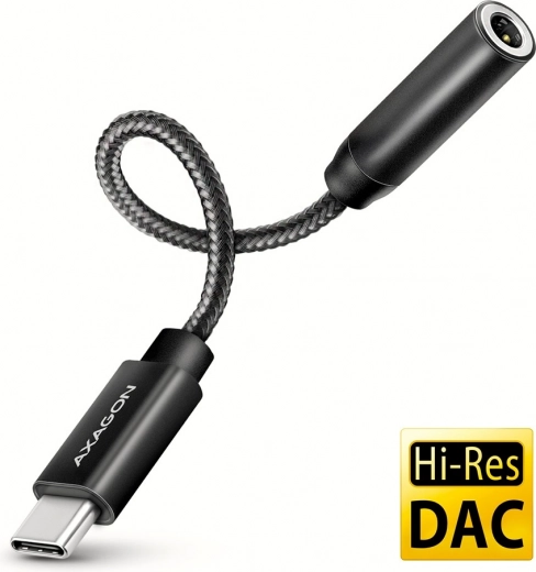 External USB‑C sound card AXAGON ADA‑HC 32‑bit DAC with 3.5 mm jack (384 kHz)