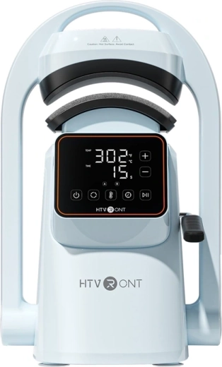 HTVRONT A300 Auto heat press for caps light blue
