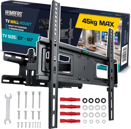 Wall Mount for TV 23–60" Humberg, load capacity 45 kg