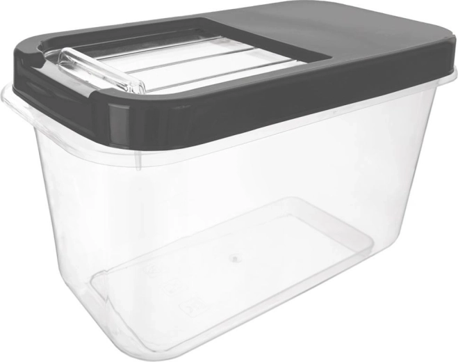 Orion storage box with sliding lid 10 l gray