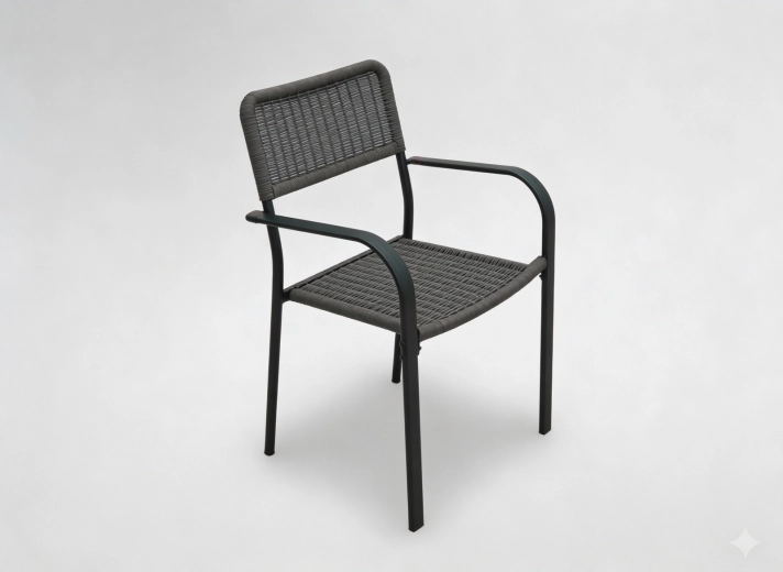 Ruda sodo kėdė 60 × 55 × 82 cm