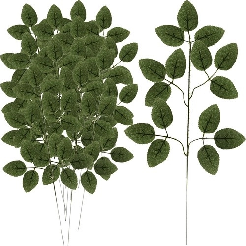 Dirbtinės rožės lapų šakelės Gardlov 51 cm – rinkinys 12 vnt.