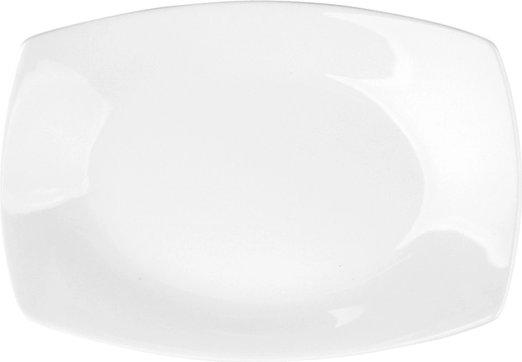 MariaPaula Moderna baltas kvadratinis serviravimo padėklas 24 cm