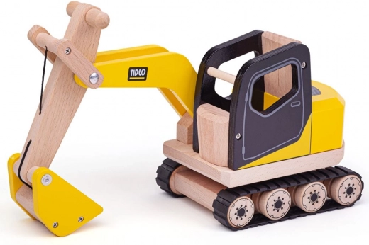 Tidlo Wooden Excavator with Working Scoop