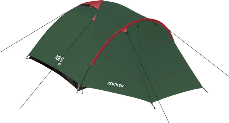 NILS Camp Rocker green hiking tent for 3 people