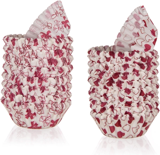 Popierinės konditerinės formelės LOVE 5,5 × 1,7 cm, 200 vnt.