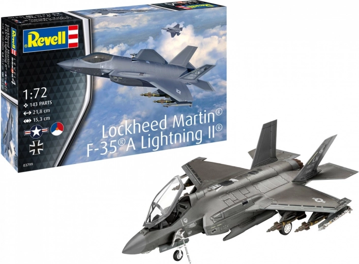 Lockheed Martin F-35A Lightning II Aircraft Model 1/72