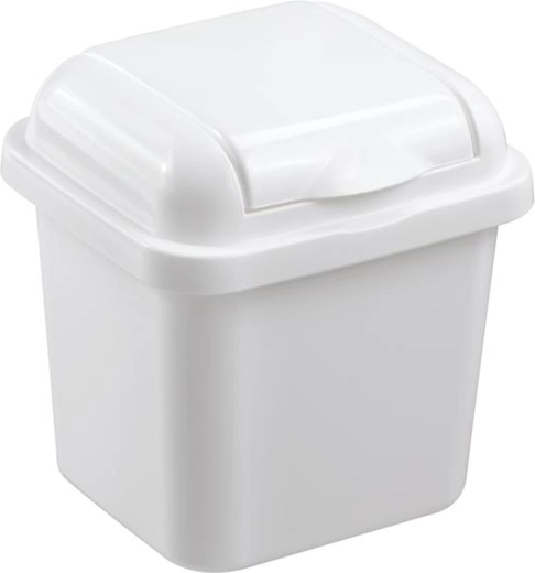 Plastikinė šiukšliadėžė HEIDRUN, 1,5 l, su atverčiamu dangčiu