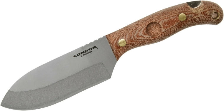 Outdoor knife Condor Toki 12 cm with Micarta handle and leather sheath