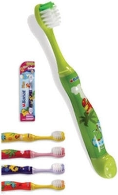 Banat Dino junior soft vaikiškas minkštas dantų šepetėlis vaikams 2–5 m.