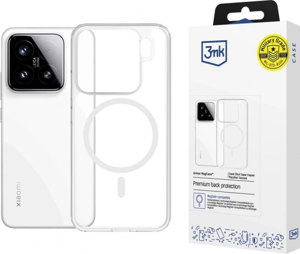 Transparent Armor MagCase for Xiaomi 15 with MagSafe