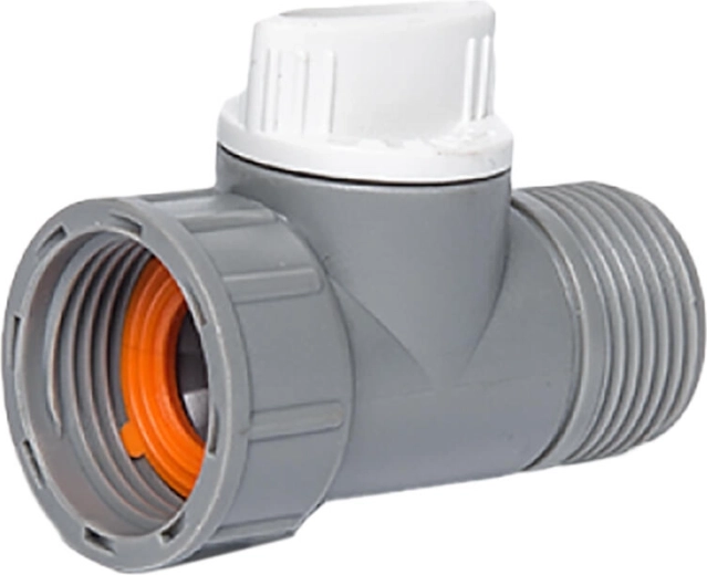 Adapter with valve 3/4" internal and external thread WHITE LINE
