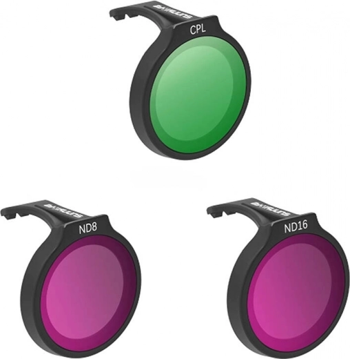 SUNNYLIFE filtrų rinkinys dronui DJI Neo – CPL, ND8 ir ND16