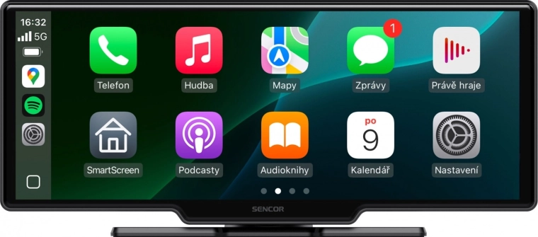 Belaidis 10,26" automobilinis ekranas su Apple CarPlay ir Android Auto bei galine kamera