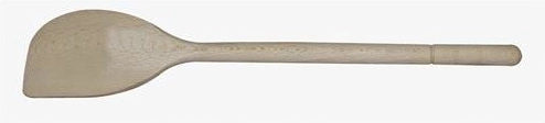 Wooden Oval Spoon with Corner 30 cm