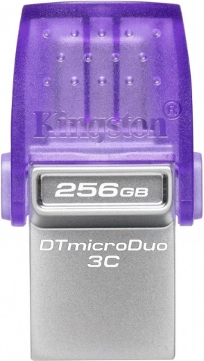 USB atmintinė KINGSTON DataTraveler microDuo 3C 256 GB, USB‑A/USB‑C, USB 3.2 Gen 1