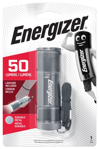 Energizer metalinis rankinis žibintuvėlis su 3× AAA