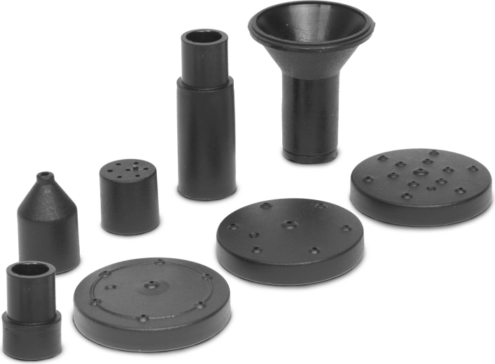 Interchangeable nozzles for different effects