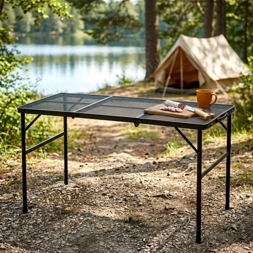 Durable perforated tabletop and lightweight construction