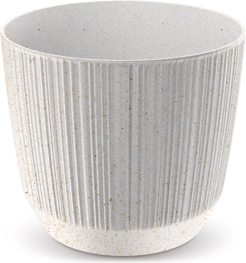 Gėlių vazonas Ryfo Eco Wood 14,6 cm – baltas