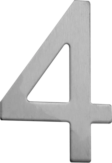 Namo numeris 4 STAR 75 mm nerūdijantis plienas