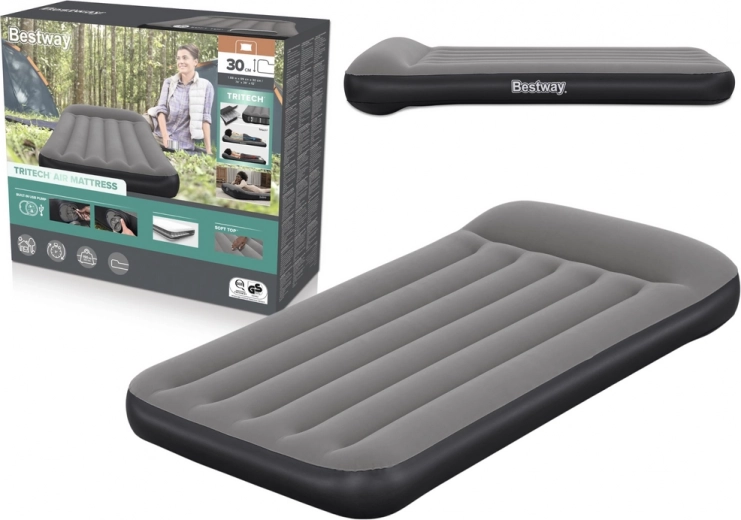 Inflatable mattress 99 × 188 × 30 cm BESTWAY Tritech with USB pump